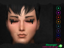Sims 4 — The Connect made with sugar by Marysugar — Fantasy eyeliner (unisex). Item with custom thumbnails. Base game