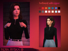 Sims 4 — Turtleneck with zipper by Vera_Rybka — Hello! Turtleneck with zipper 14 swatches