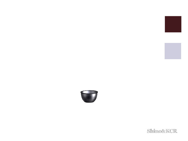 Sims 4 — Kitchen Deco Liz - Bowl 2 by ShinoKCR — Stainless Steel Decorative Set in Clutter