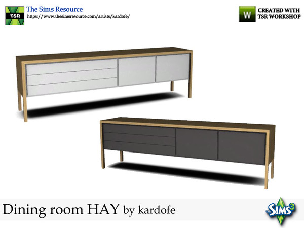 Sims 3 — kardofe_Dining room HAY_Sideboard by kardofe — Nordic design sideboard, with simple and simple lines