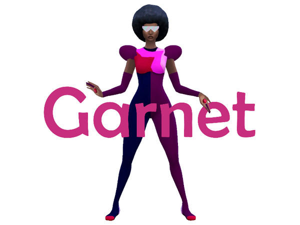 Sims 4 — Garnet by ladyfancyfeast — The complete outfit that Garnet wears in the show Steven Universe. Including the