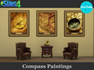 Sims 4 — Compass Paintings-REQUIRES CATS and DOGS by SilvoMokka — Compass Paintings.