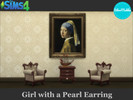 Sims 4 — Girl with a Pearl Earring Painting-GET TOGETHER NEEDED by SilvoMokka — Girl with a Pearl Earring Painting