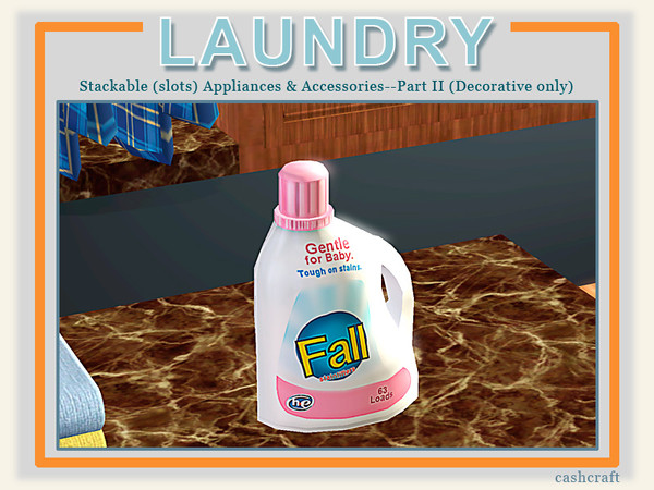 Sims 3 — Modern Laundry Fall Detergent by Cashcraft — Fall detergent, gentle enough for baby, yet tough on stains.
