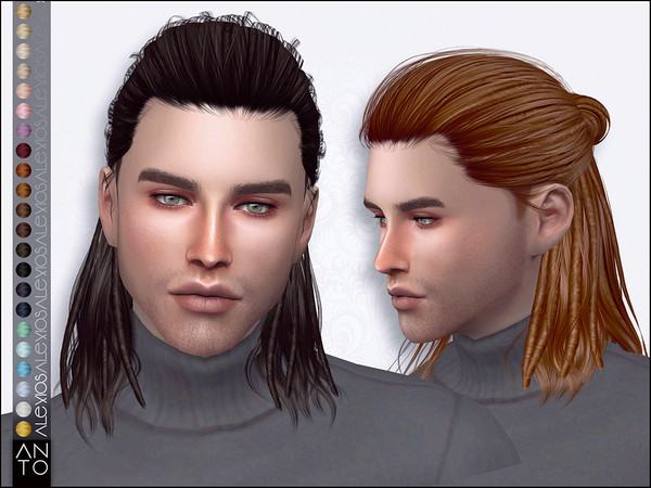 Sims 4 — Anto - Alexios (Hairstyle) by Anto — Hairstyle inspired in Alexios from Assassin's Creed Odyssey 22 colours
