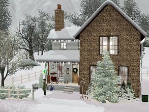 Sims 3 — Noelle Cottage by sgK452 — Small cottage for a couple, all comfort, decoration on the theme of Christmas. On the
