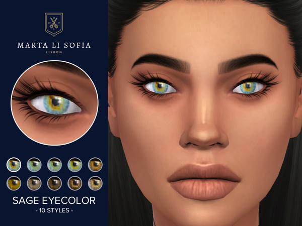 Sims 4 — Marta Li Sage Eyecolors by martalisofia — A set of 10 beautiful eyecolors. Found in the Facepaint section.