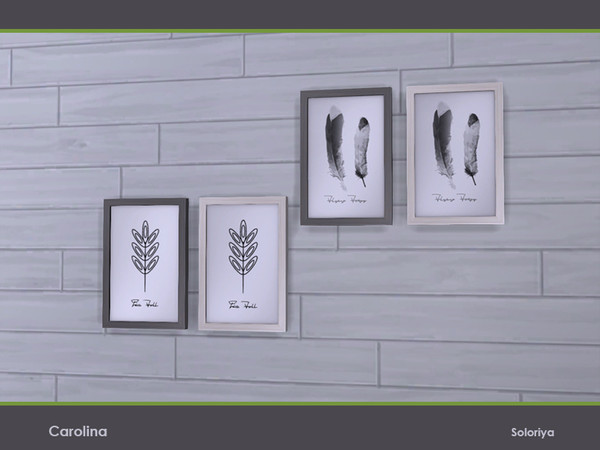 Sims 4 — Carolina. Painting by soloriya — Modern wall painting. Part of Carolina set. 4 color variations. Category: