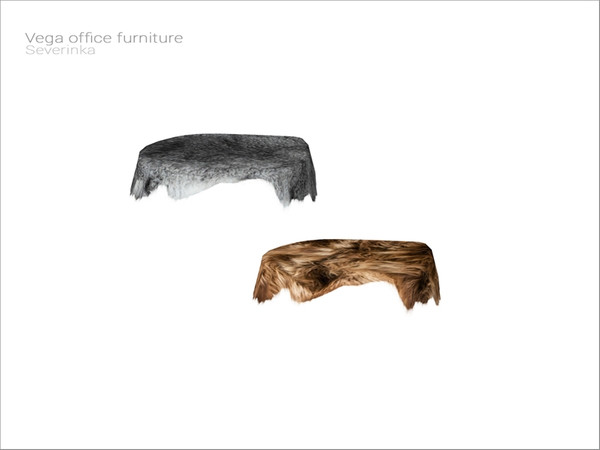 Sims 4 — [Vega office furniture] - fur plaid for chair by Severinka_ — Fur plaid for chair From the set 'Vega office