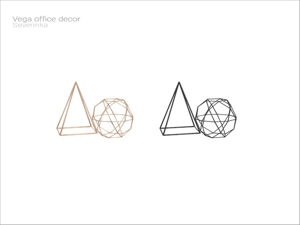 Sims 4 — [Vega office decor] - geometric fugures 1 by Severinka_ — Geometric fugures 1 From the set 'Vega office decor'