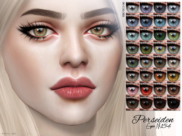 Sims 4 — Perseiden Eyes N154 by Pralinesims — Realistic eyes in 90 colors, for female and male sims, from toddler-elder,