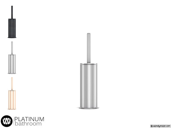 Sims 4 — Platinum Toilet Brush by wondymoon — - Platinum Bathroom - Toilet Brush - Wondymoon|TSR - Creations'2018