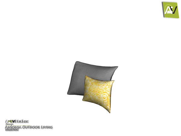 Sims 4 — Ansonia Seat Pillows Binary by ArtVitalex — - Ansonia Seat Pillows Binary - ArtVitalex@TSR, Dec 2018