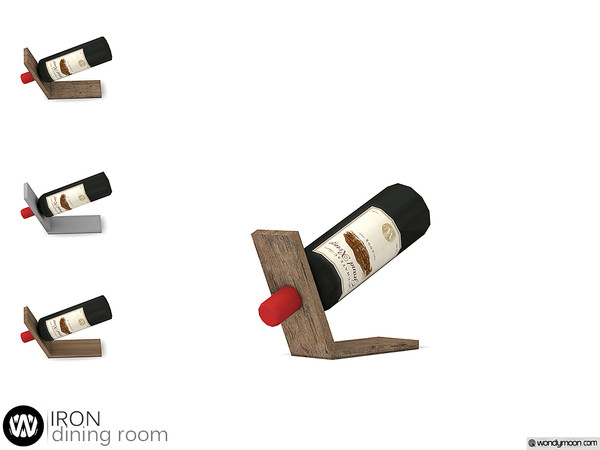Sims 4 — Iron Wine Holder by wondymoon — - Iron Dining Room - Wine Holder - Wondymoon|TSR - Creations'2018