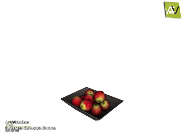 Sims 4 — Brassard Plate Of Apples by ArtVitalex — - Brassard Plate Of Apples - ArtVitalex@TSR, Dec 2018