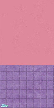 Sims 2 — Pink Wall Purple Tile by RhondaBlonda — 