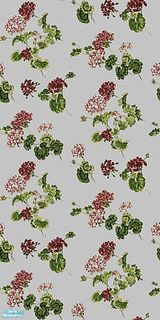 Sims 2 — Monday Flowers - Individual Item by Lorah — Pink, grey, green.