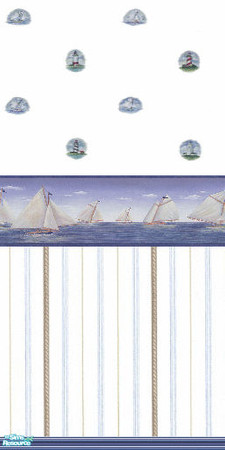 Sims 2 — Seas - Split by Astarta — A maritime feeling for any room, bathrooms are recomended.