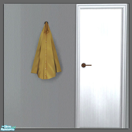 Sims 2 — Hang It Up Gold - #431602 by DOT — Hang It Up Gold *GET MESH* Hang It Up. Clothing on a single peg. Sims 2 by