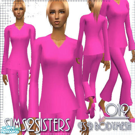 Sims 2 — Sims2Sisters TSR bodymesh 019 by sims2sisters — 