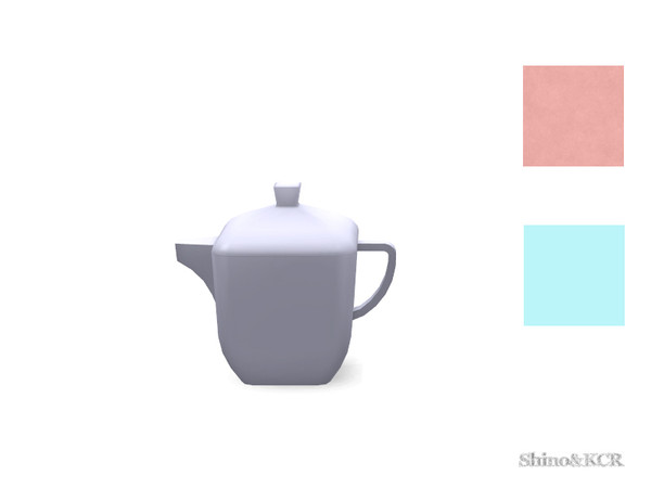Sims 4 — Dining Liz Dishes - Tea Pot by ShinoKCR — Final Set of the Liz Series in Clutter