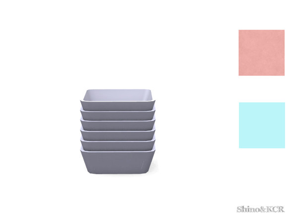 Sims 4 — Dining Liz Dishes - Large Bowls by ShinoKCR — Final Set of the Liz Series in Clutter