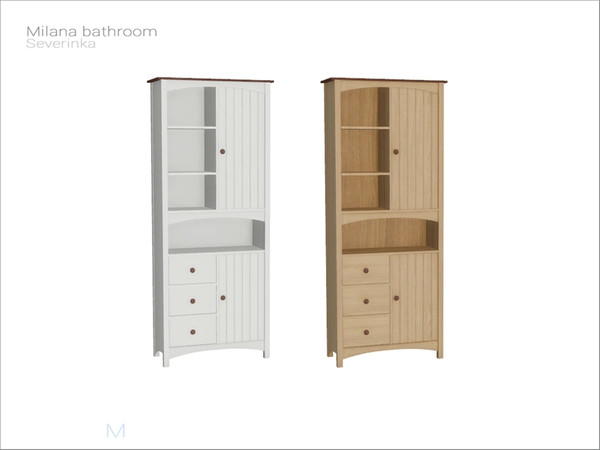 Sims 4 — [Milana bathroom] - high double shelf by Severinka_ — High double shelf (functional dresser) From the set