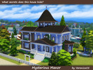 Sims 4 — Mysterious Manor by veronica55 — The house is fully functional for normal gameplay, includes everything required