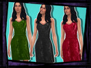 Sims 4 — Velour Dress by thedaintygeek — Comes in three swatches, available for Everyday, Formal and Party wear. 