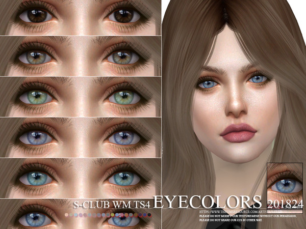 Sims 4 — S-Club WM ts4 Eyecolors 201824  by S-Club — Eyecolors, 19 swatches, hope you like, thank you.