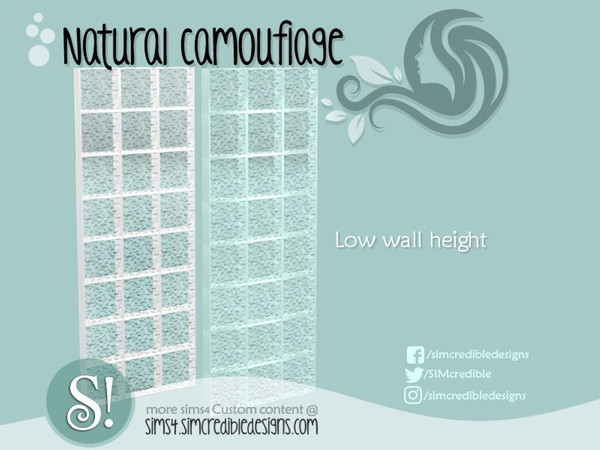 Sims 4 — Natural Camouflage Separator by SIMcredible! — by SIMcredibledesigns.com available at TSR 2 colors variations
