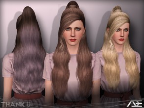 Sims 3 — Ade - Thank U by Ade_Darma — New Hair Mesh No Morph all Bones assigned All LODs