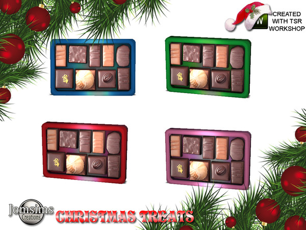 Sims 4 — Christmas treats 2018 chocolate 1 by jomsims — Christmas treats 2018 chocolate 1