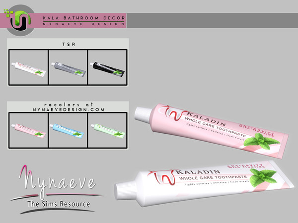 Sims 4 — Kala Bathroom - Toothpaste by NynaeveDesign — Kala Bathroom - Toothpaste Located in Decor - Miscellaneous Price: