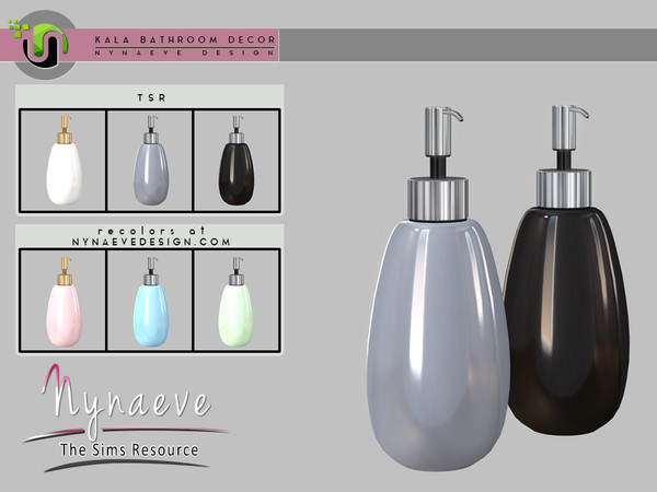 Sims 4 — Kala Bathroom - Soap Dispenser by NynaeveDesign — Kala Bathroom - Soap Dispenser Located in Decor -