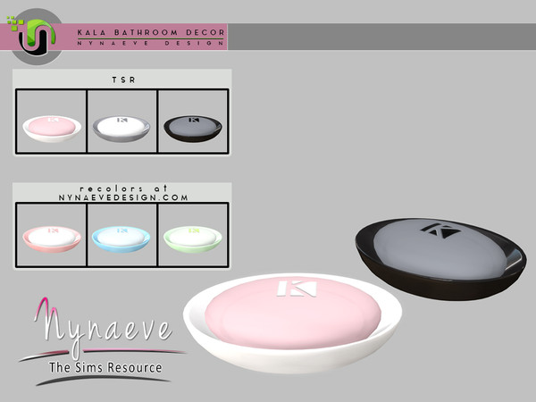 Sims 4 — Kala Bathroom - Soap Dish by NynaeveDesign — Kala Bathroom - Soap Dish Located in Decor - Miscellaneous Price: