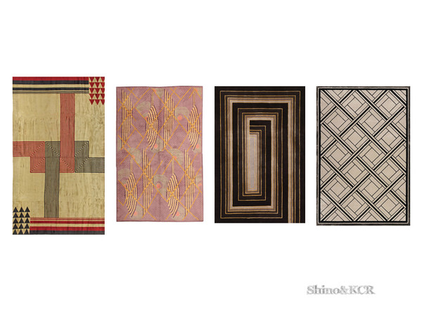 Sims 4 — Art Deco 18 - Rug by ShinoKCR — Sample of Art Deco Pieces 