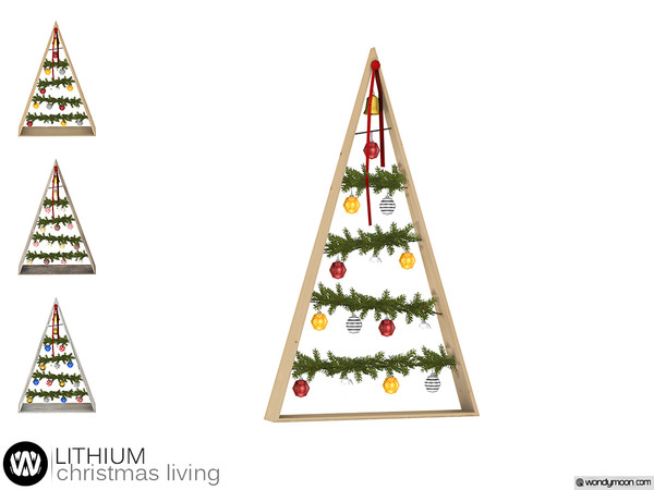 Sims 4 — Lithium Christmas Tree by wondymoon — - Lithium Christmas Living - Christmas Tree - Wondymoon|TSR -