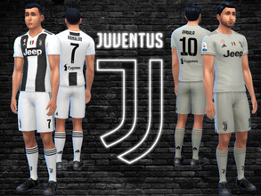 Sims 4 — Juventus FC Kit 2018/19 fitness needed by RJG811 — Juventus FC Kit 2018/19 Jerseys -Cristiano Ronaldo, Paulo