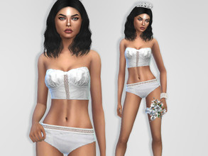 Sims 4 — Bridal Lingerie by Puresim — A cute lingerie for your bride. - teen to elder - everyday and sleepwear categories