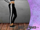 Sims 4 — Logo Tape Sports Tracksuit Bottoms - Luxury Party needed by MegaSims2 — Sporty inspired tracksuit bottoms with