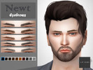 Sims 4 — Newt Eyebrows. by LJP-Sims — -HQ Texture Support -With 10 Colours Note -Skin By S-Club -Hair By Wingssims