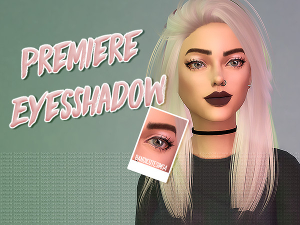Sims 4 — Premiere Eyeshadow by bandicutesims4 — Subtle colored eye shadow. 