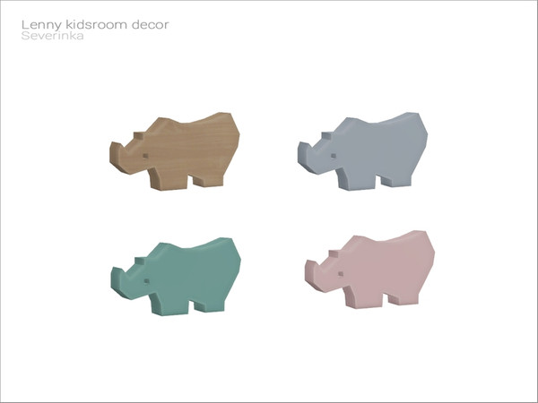 Sims 4 — [Lenny kidsroom] - Rhino toy by Severinka_ — Rhino toy (functional toy) From the set 'Lenny kidsroom decor'