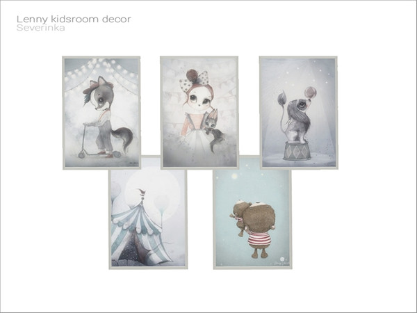 Sims 4 — [Lenny kidsroom] - poster by Severinka_ — Poster From the set 'Lenny kidsroom decor' Build / Buy category: Decor