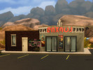 Sims 4 — The old cinema / NO CC by residentsim — An old cinema with a small apartment aside. 