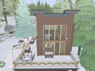 Sims 4 — Romantic Winter Cabin by Jelena7 — Small romantic winter riverside cabin for your sims to go on vacation in