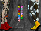 Sims 4 — cyber boots - mesh needed by garbagebarbie — hi honey this is a RETEXTURE with 13 colors enjoy ! 