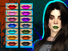 Sims 4 — random lipstick by garbagebarbie — hi honey this pack has 14 different shades, and this is my first attempt