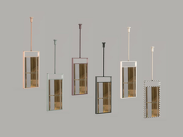 Sims 4 — Hallway Lumina - Mirror by ung999 — Hallway Lumina - Mirror Color Options : 6
